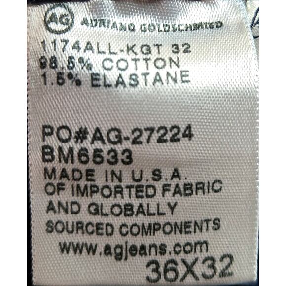 AG Adriano Goldschmied Graduate Tailored Straight Jeans Men's Size‎ 36 - Picture 6 of 6